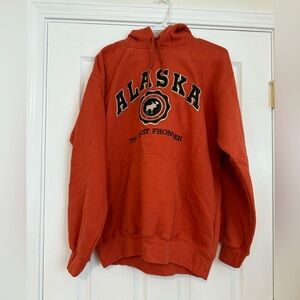 Alaska Graphic Hoodie in Burnt Orange